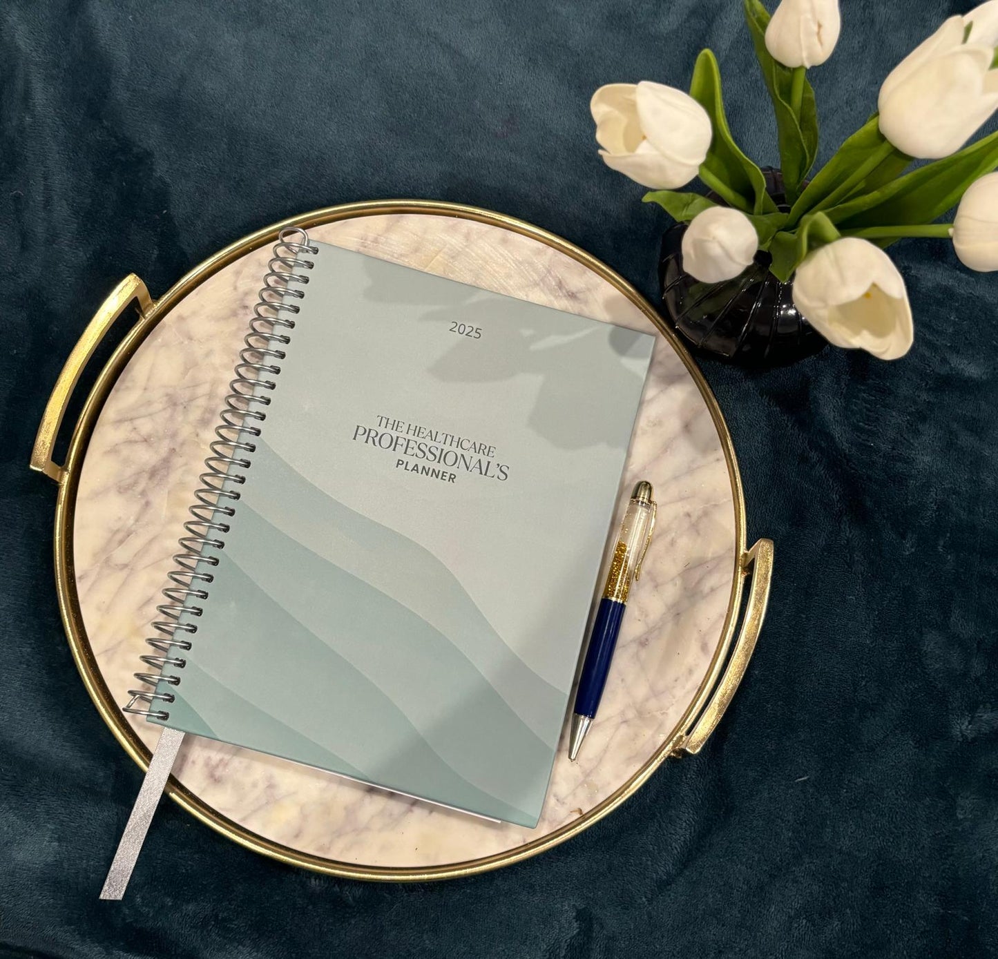 Teal Patterned 2025 Planner