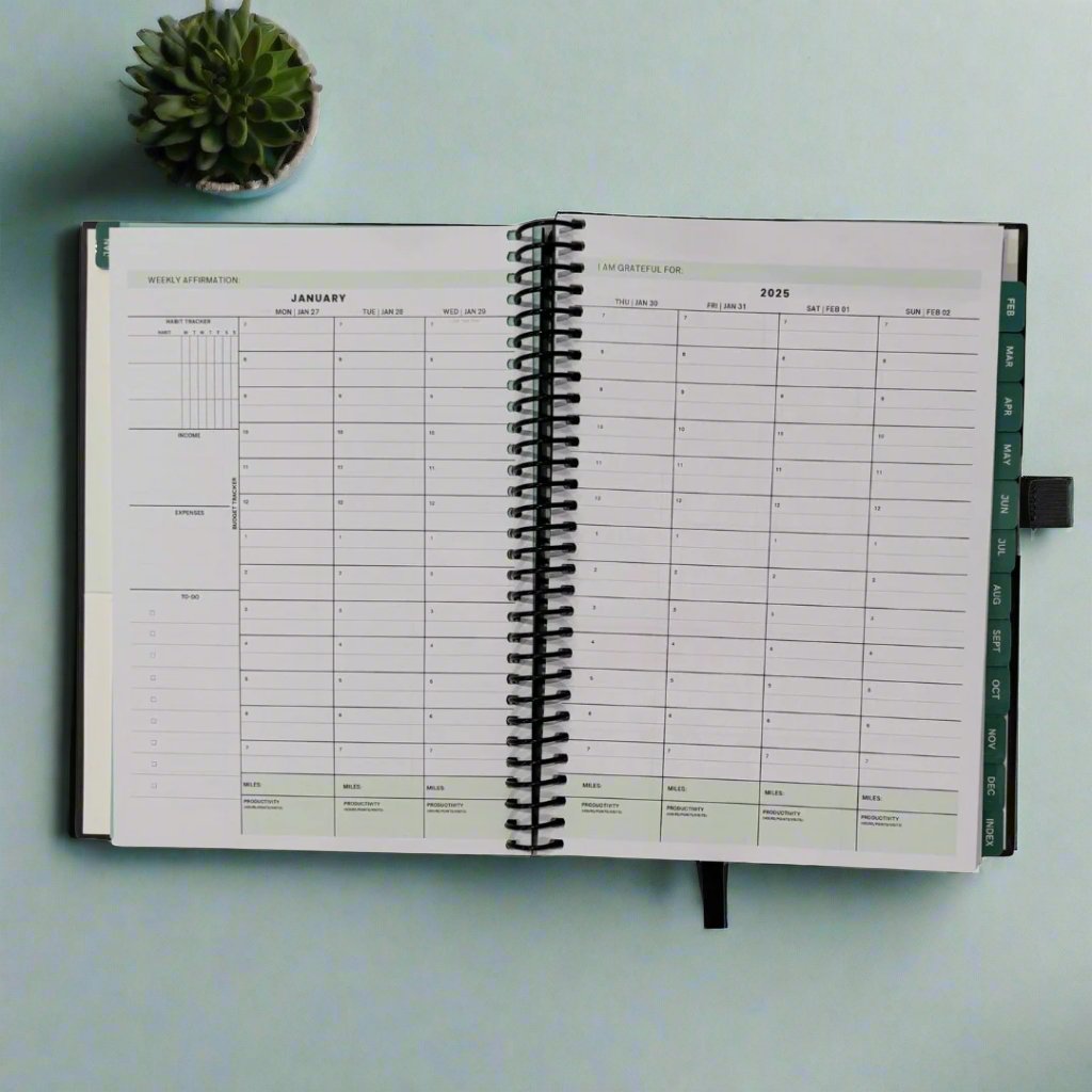 Black Gradient 2025 Planner