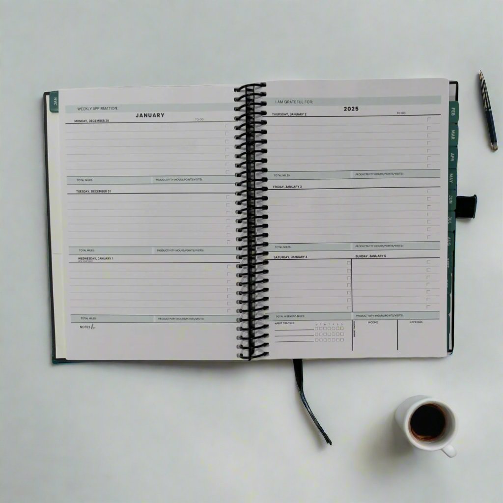 Black Gradient 2025 Planner
